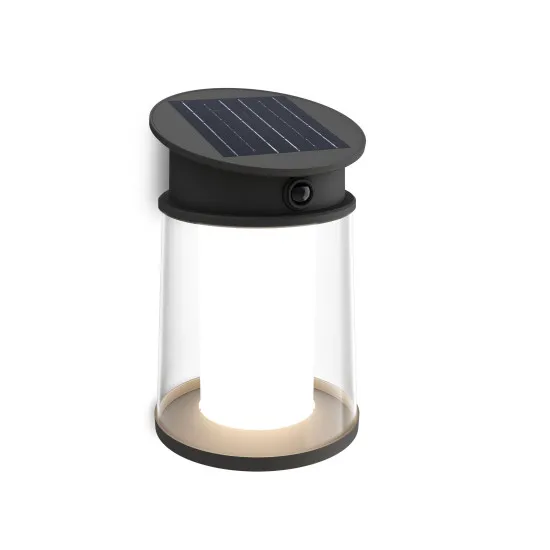 Philips Juda fekete napelemes LED kültéri fali lámpa (PHI-8720169361966) LED 1 izzós IP44