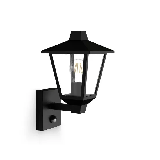 Philips Kinno fekete kültéri falikar (PHI-8720169351417) E27 1 izzós IP44