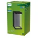 Philips Kyrie fekete LED kültéri fali lámpa (PHI-8720169266759) LED 1 izzós IP44