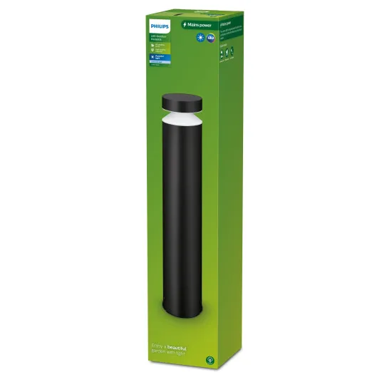 Philips Laven fekete LED kültéri állólámpa (PHI-8720169266698) LED 1 izzós IP44