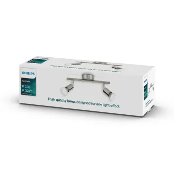 Philips Limbali nikkel mennyezeti spotlámpa (PHI-8718696133200) GU10 2 izzós IP20