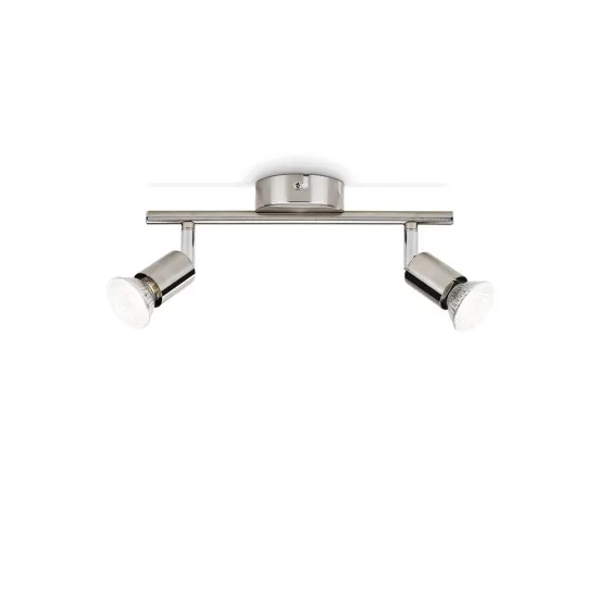 Philips Limbali nikkel mennyezeti spotlámpa (PHI-8718696133200) GU10 2 izzós IP20