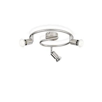 Philips Limbali nikkel mennyezeti spotlámpa (PHI-8718696133217) GU10 3 izzós IP20