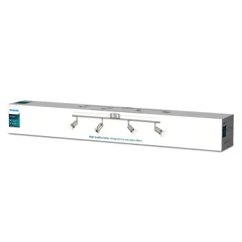 Philips Limbali nikkel mennyezeti spotlámpa (PHI-8718696133224) GU10 4 izzós IP20