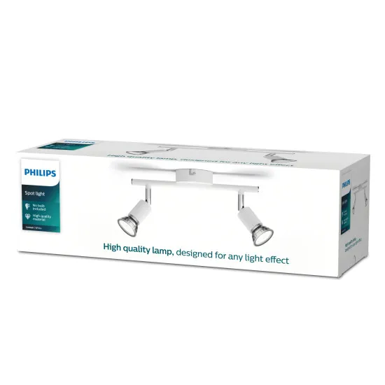 Philips Limbali fehér mennyezeti spotlámpa (PHI-8719514465152) GU10 2 izzós IP20