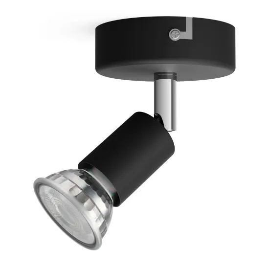 Philips Limbali fekete fali/mennyezeti spotlámpa (PHI-8719514465213) GU10 1 izzós IP20