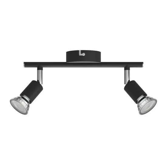 Philips Limbali fekete mennyezeti spotlámpa (PHI-8719514465237) GU10 2 izzós IP20