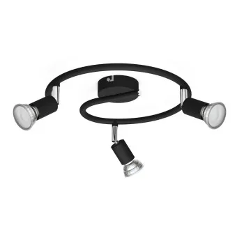 Philips Limbali fekete mennyezeti spotlámpa (PHI-8719514465251) GU10 3 izzós IP20