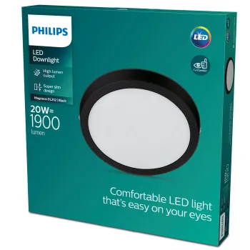 Philips Magneos fekete LED mennyezeti lámpa (PHI-8719514328778) LED 1 izzós IP20