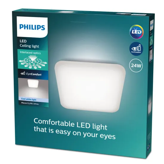 Philips Mauve fehér LED mennyezeti lámpa (PHI-8720169195516) LED 1 izzós IP20