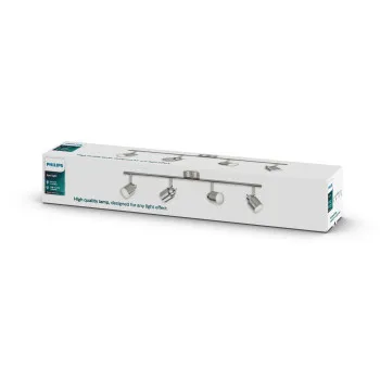 Philips Meranti nikkel mennyezeti spotlámpa (PHI-8718696133279) GU10 4 izzós IP20