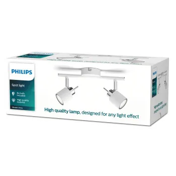 Philips Meranti fehér mennyezeti spotlámpa (PHI-8719514465312) GU10 2 izzós IP20