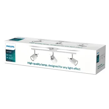 Philips Meranti fehér mennyezeti spotlámpa (PHI-8719514465336) GU10 3 izzós IP20