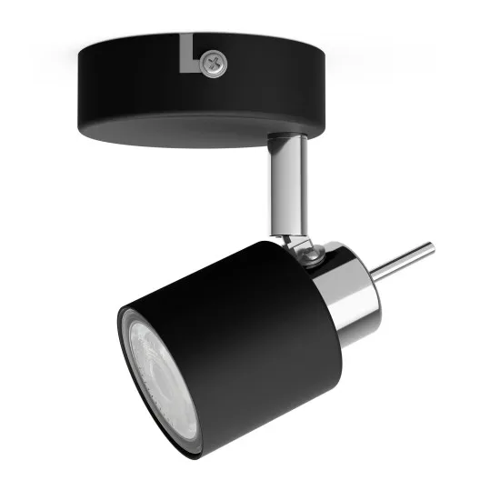 Philips Meranti fekete fali/mennyezeti spotlámpa (PHI-8719514465374) GU10 1 izzós IP20