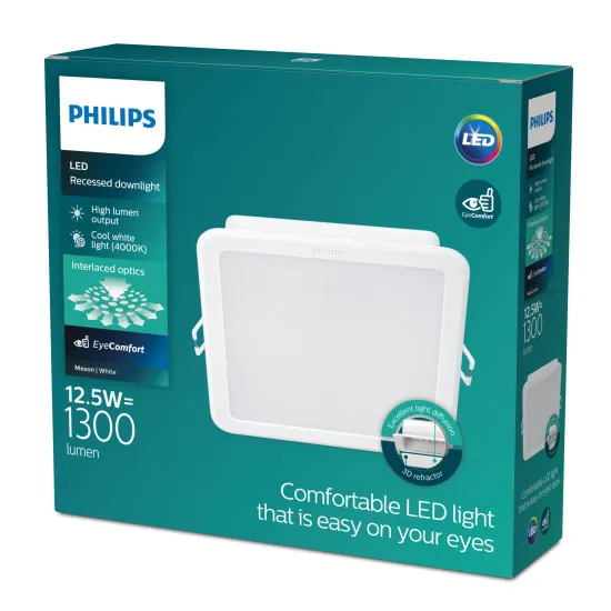 Philips Meson fehér LED mennyezetbe építhető lámpa (PHI-8720169173460) LED 1 izzós IP20