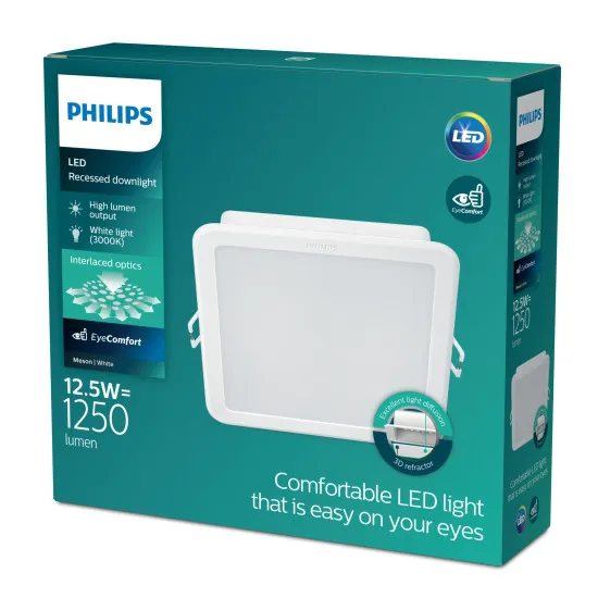 Philips Meson fehér LED mennyezetbe építhető lámpa (PHI-8720169174009) LED 1 izzós IP20