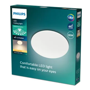 Philips Moire fehér LED mennyezeti lámpa (PHI-8719514431706) LED 1 izzós IP20