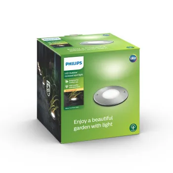 Philips Moss ezüst talajba építhető LED kültéri lámpa (PHI-8718696120606) LED 1 izzós IP67