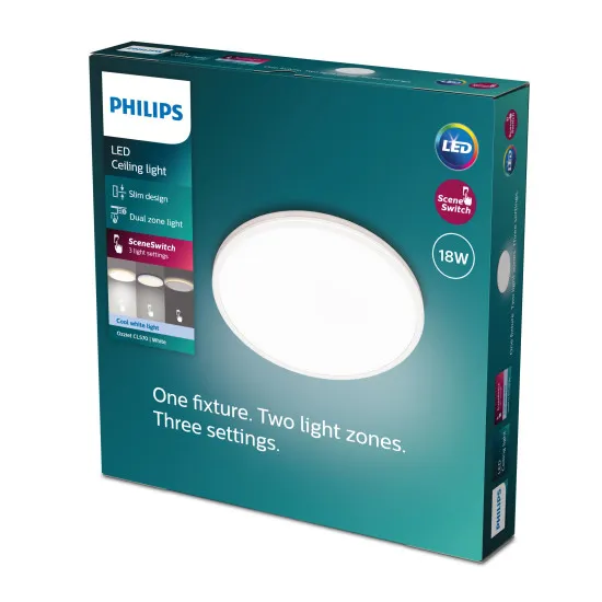 Philips Ozziet fehér LED mennyezetbe építhető lámpa (PHI-8719514431942) LED 1 izzós IP20