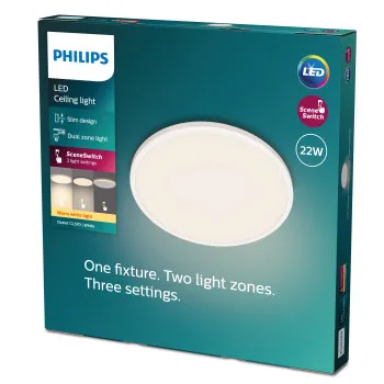 Philips Ozziet fehér LED mennyezetbe építhető lámpa (PHI-8719514431980) LED 1 izzós IP20