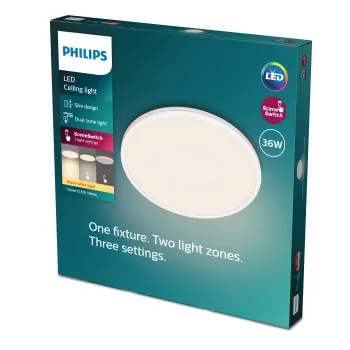 Philips Ozziet fehér LED mennyezetbe építhető lámpa (PHI-8719514432062) LED 1 izzós IP20