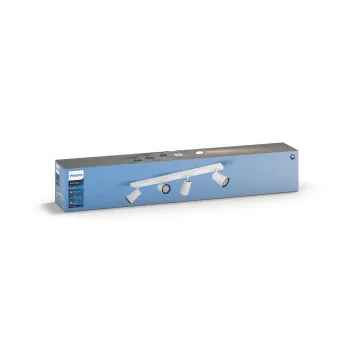 Philips Paisley fehér mennyezeti spotlámpa (PHI-8718696164747) GU10 4 izzós IP20