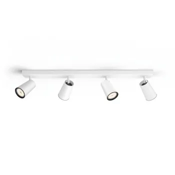 Philips Paisley fehér mennyezeti spotlámpa (PHI-8718696164747) GU10 4 izzós IP20