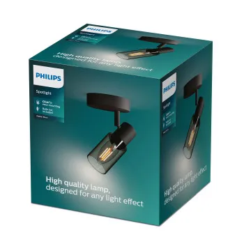 Philips Palms Spot fekete fali/mennyezeti spotlámpa (PHI-8720169299276) E14 1 izzós IP20