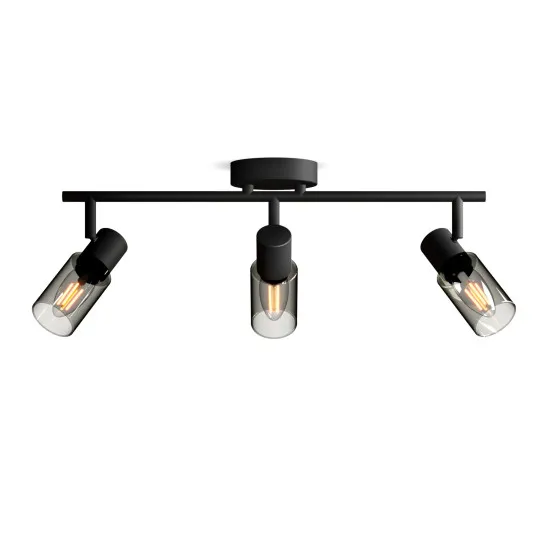 Philips Palms Spot fekete mennyezeti spotlámpa (PHI-8720169299313) E14 3 izzós IP20