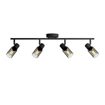 Philips Palms Spot fekete mennyezeti spotlámpa (PHI-8720169299337) E14 4 izzós IP20