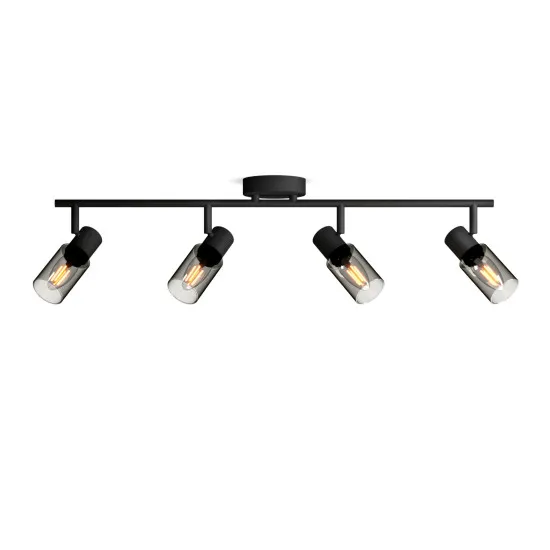 Philips Palms Spot fekete mennyezeti spotlámpa (PHI-8720169299337) E14 4 izzós IP20