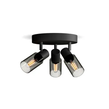 Philips Palms Spot fekete mennyezeti spotlámpa (PHI-8720169299351) E14 3 izzós IP20