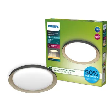 Philips Pebblo fekete LED mennyezeti lámpa (PHI-8720169301092) LED 1 izzós IP20
