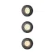 Philips Peridot 3-pack fekete mennyezetbe építhető lámpa szett (PHI-8720169376083) GU10 3 izzós IP20