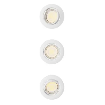Philips Peridot 3-pack fehér mennyezetbe építhető lámpa szett (PHI-8721103036971) GU10 3 izzós IP20