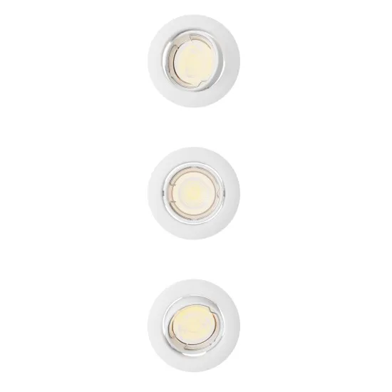 Philips Peridot 3-pack fehér mennyezetbe építhető lámpa szett (PHI-8721103036971) GU10 3 izzós IP20