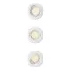 Philips Peridot 3-pack fehér mennyezetbe építhető lámpa szett (PHI-8721103036971) GU10 3 izzós IP20