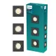 Philips Peridot 3-pack fekete mennyezetbe építhető lámpa szett (PHI-8721103037039) GU10 3 izzós IP20