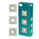 Philips Peridot 3-pack nikkel mennyezetbe építhető lámpa szett (PHI-8721103037053) GU10 3 izzós IP20