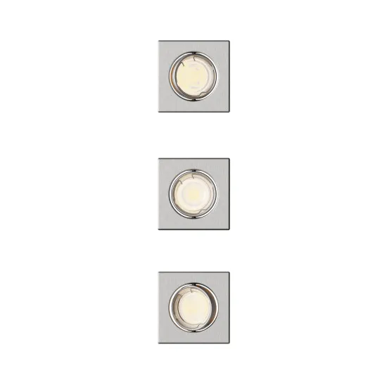 Philips Peridot 3-pack nikkel mennyezetbe építhető lámpa szett (PHI-8721103037053) GU10 3 izzós IP20