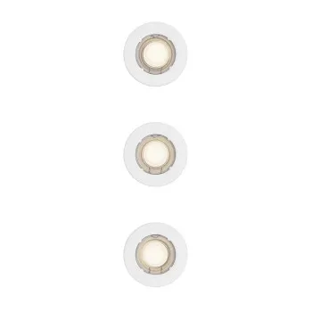 Philips Peridot 3-pack fehér mennyezetbe építhető lámpa szett (PHI-8721103037077) GU10 3 izzós IP20