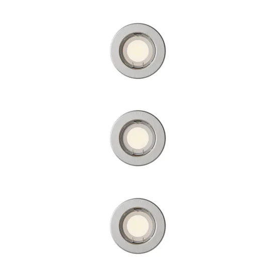 Philips Peridot 3-pack nikkel mennyezetbe építhető lámpa szett (PHI-8721103037114) GU10 3 izzós IP20