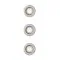 Philips Peridot 3-pack nikkel mennyezetbe építhető lámpa szett (PHI-8721103037114) GU10 3 izzós IP20