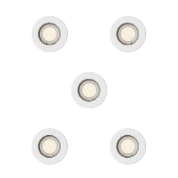 Philips Peridot 5-pack fehér mennyezetbe építhető lámpa szett (PHI-8721103037138) GU10 5 izzós IP20