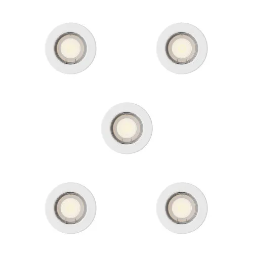 Philips Peridot 5-pack fehér mennyezetbe építhető lámpa szett (PHI-8721103037138) GU10 5 izzós IP20
