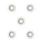 Philips Peridot 5-pack fehér mennyezetbe építhető lámpa szett (PHI-8721103037138) GU10 5 izzós IP20