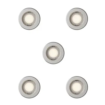 Philips Peridot 5-pack nikkel mennyezetbe építhető lámpa szett (PHI-8721103037176) GU10 5 izzós IP20