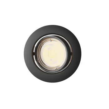 Philips Peridot fekete mennyezetbe építhető lámpa (PHI-8720169392625) GU10 1 izzós IP20