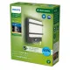 Philips Petronia antracit mozgásérzékelős LED kültéri fali lámpa (PHI-8720169263734) LED 1 izzós IP44