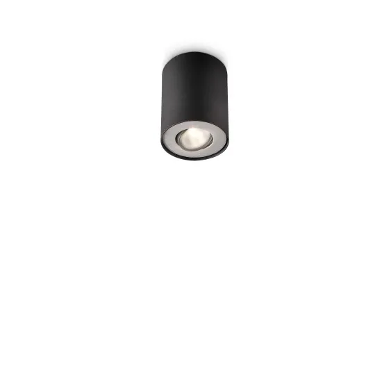 Philips Pillar fekete mennyezeti spotlámpa (PHI-8718696156179) GU10 1 izzós IP20